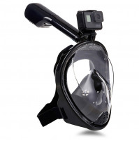 Ergonomiskā profesionālā niršanas maska zemūdens peldēšanai ar stiprinājumu Go Pro kamerai