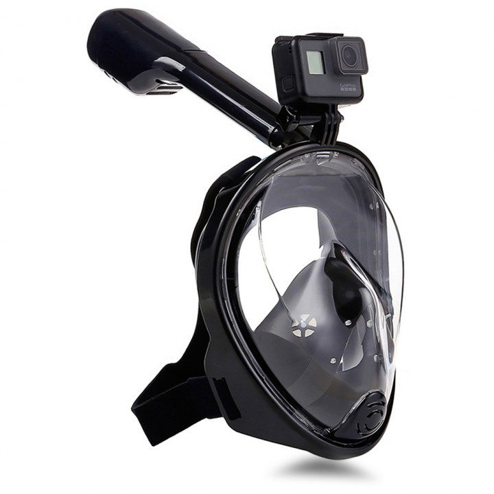 Profesionālā niršanas maska ar stiprinājumu Go Pro kamerai zemūdens peldēšanai