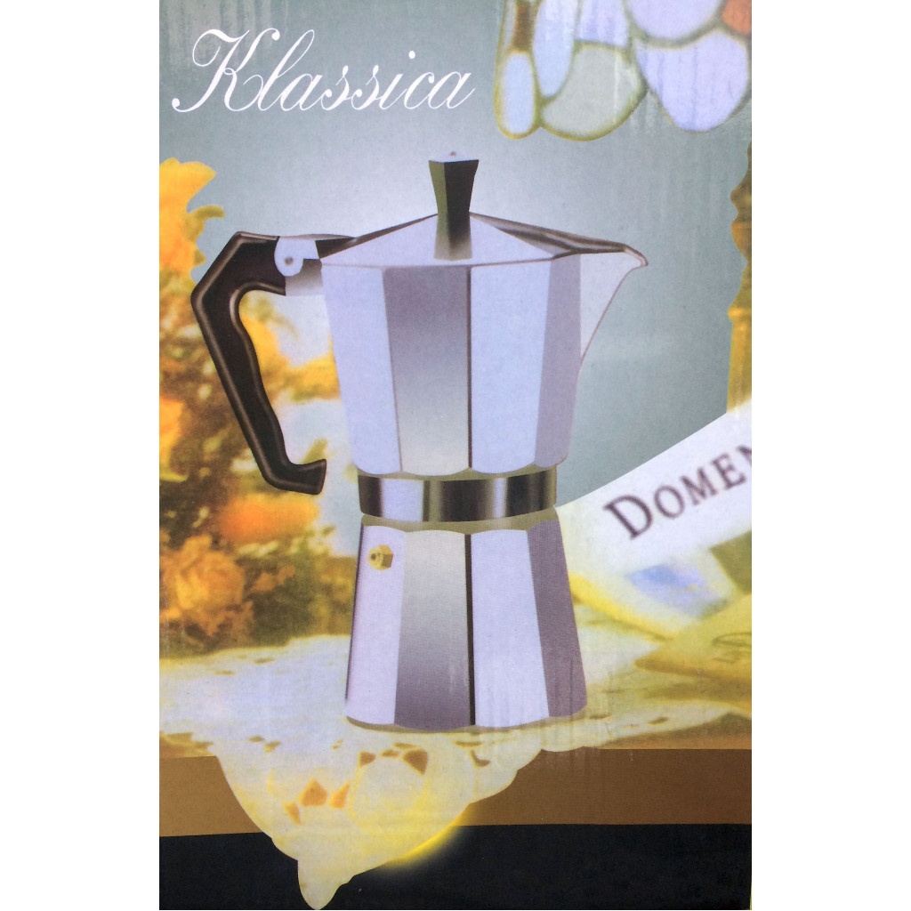 Klassica Espresso Coffee Pot Maker Stove 2 Cups New in Box