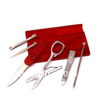 Compact pocket men's manicure set in a case - credit card, Swiss quality