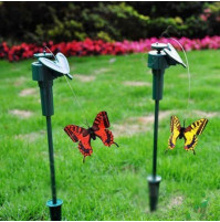 Solar Battery Operated Fluttering Butterfly Garden Stake