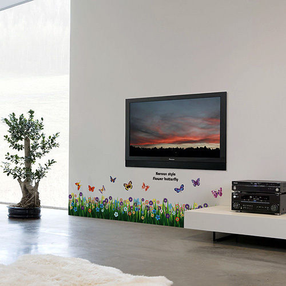 Wall stickers in the room, 3D decor Grass
