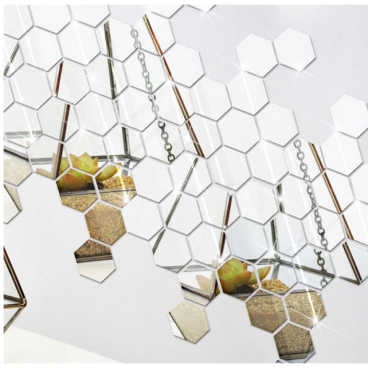 Set of mirrored 3D-stickers - butterflies, stars or hexagons - .  Gift Ideas