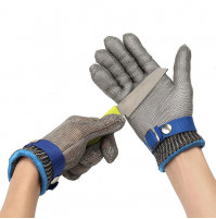 Металлическая кольчужная перчатка для защиты руки от повреждений Metal Glove
