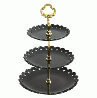 Serving tray, 3-tier stand plate for serving cakes, fruits, snacks