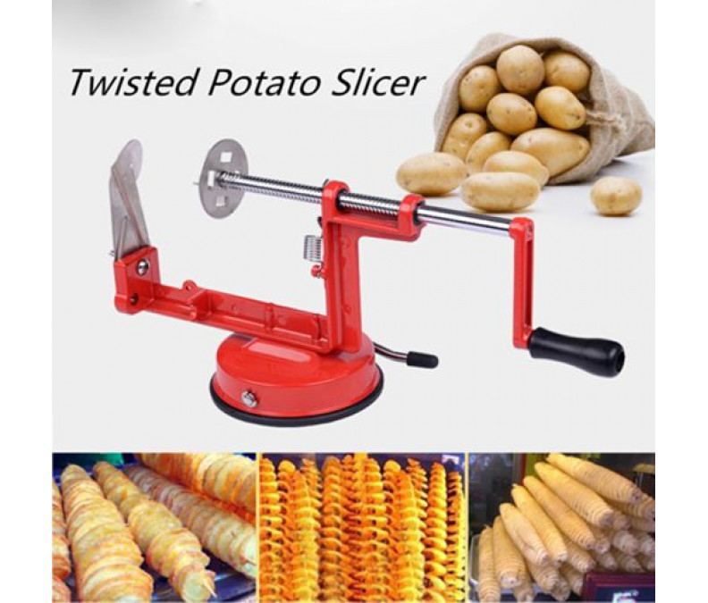 Mechanical Potato Slicer, Spiral Potato Grater for Shredding Straws, Chips
