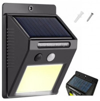 Lampa prožektors ar PIR kustību sensoru, fotoelementu - darbojas no saules enerģijas, 20 vai 48 LED