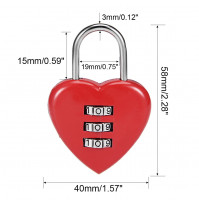 Digit combination padlock combination lock for gym lockers, travelers, lovers