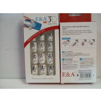 Nail tips with drawings in gift box, 12 pcs