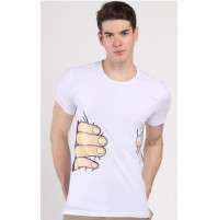 Men's Hand Catch Short Sleeve Round Neck T-shirt