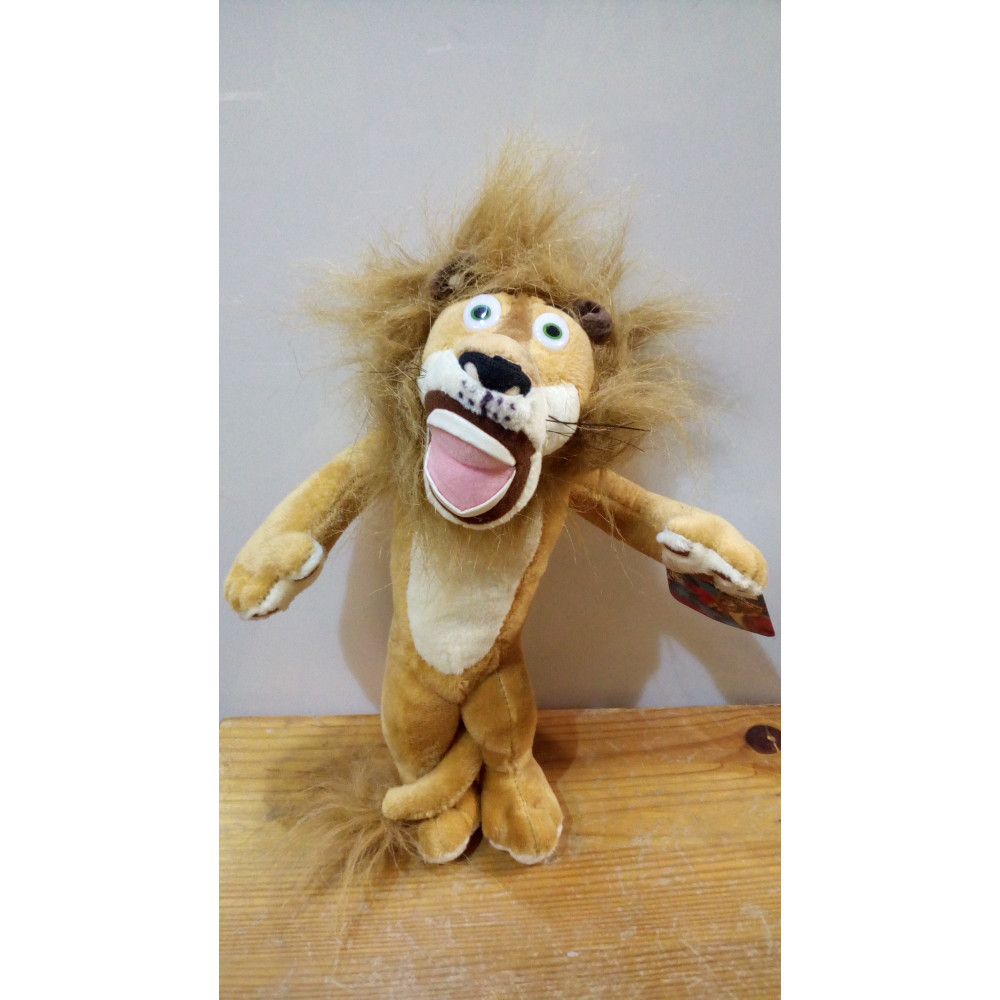 Mīkstā rotaļlieta lauva Alekss no Madagaskaras