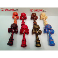 Big size kendama bilboke skill toy with drawings