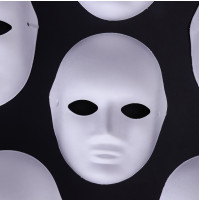 Белая маска для рисования - маска Смерти из фильма Седьмая печать - Seventh Seal 