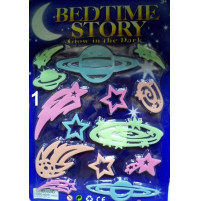 Child Room Wall 3D Stars Glowing Stickers