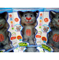 English Story telling and Voice Repeating Big Tom Cat, XL 30 cm with phone dialer