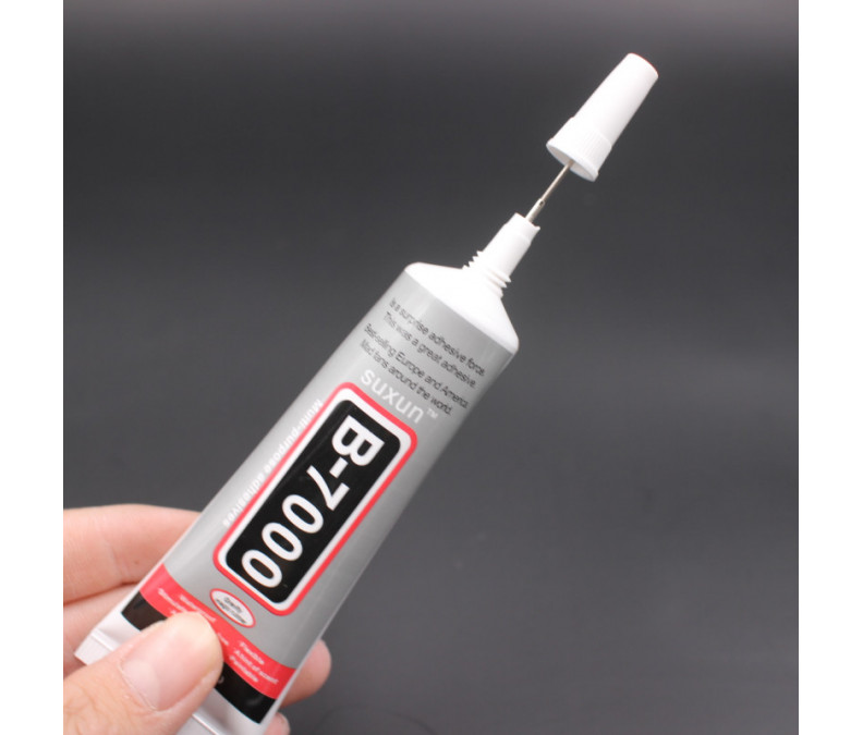 Multifunctional rubber glue B-7000 for gluing metal and glass