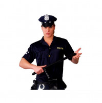 Īsts policijas vai apsarga steks - gumijas tonfa ar papildus rokturi