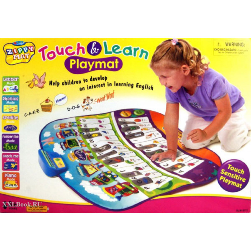 Interaktīvais mācību un rotaļu  paklājiņš Mācamies angļu valodu - Touch & Learn