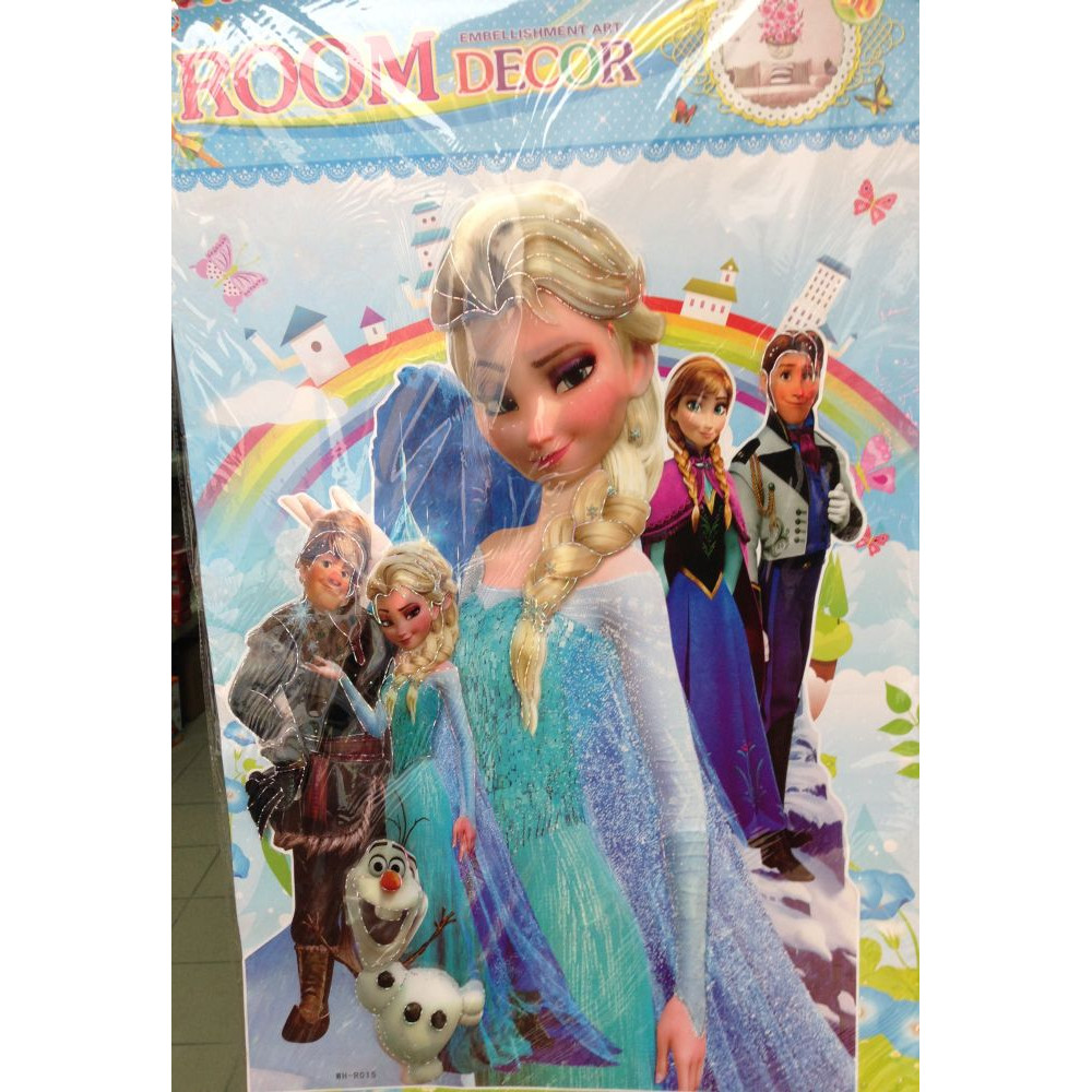 Room wall decor, 3D sticker Frozen - Elsa from Frozen