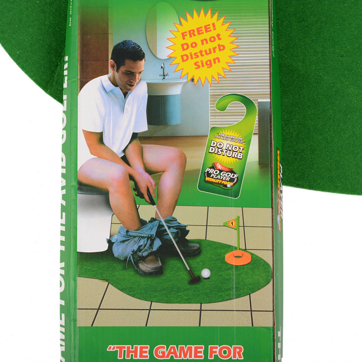 Toilet Golf. Сompact golf set. Great gift for a potty lover