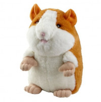 Talking hamster that repeats phrases with cartoon voice