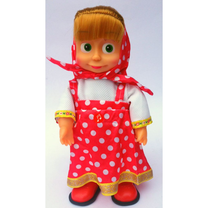 Masha doll, Bambola di Masha e l'Orso, that runs and sings a song, 29 cm