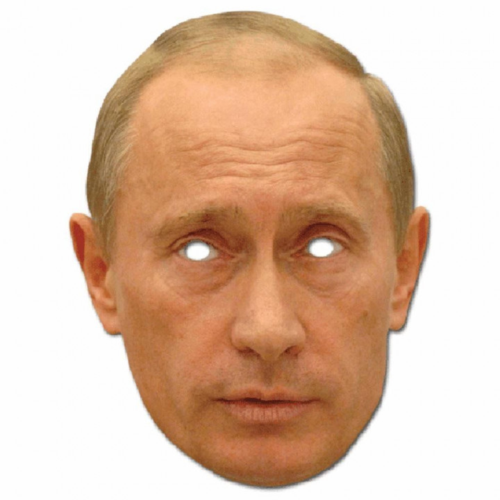 Vladimira Putina kartona maska