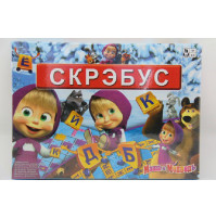 Scrabble table game Masha and the Bear