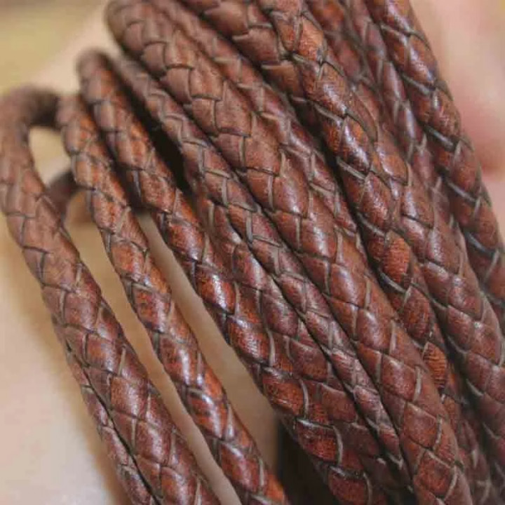 Stylish Jewelry Leather Bracelet, Handcraft Braided Woven Genuine Leather Cords