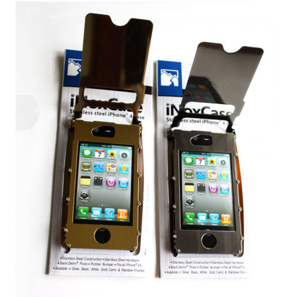 Super Stylish INOX 360 Case for iPhone 4 / 4S Stainless Steel