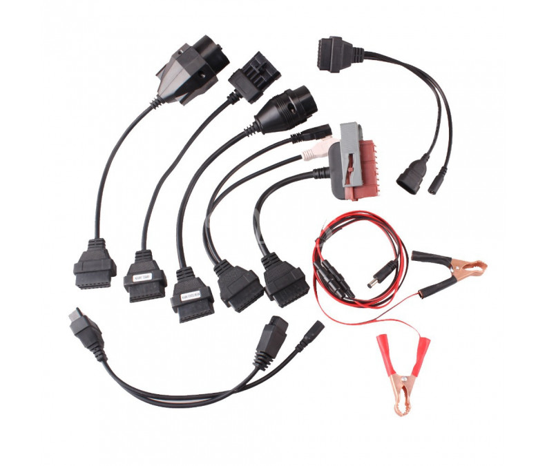 OBD II car and truck cables for old 2 x 2, PSA 3, 10, 20, 30, 38 Pin, different diagnostics cables
