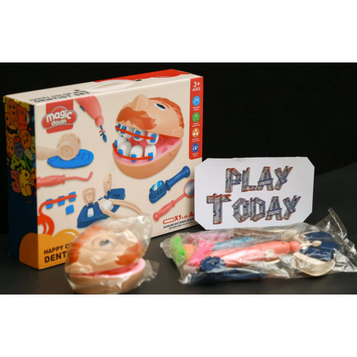 Educational game set for a young dentist, stomatologist - Magic Dough