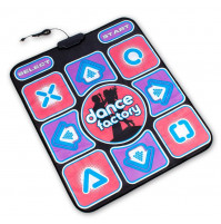 Single or double Dance Factory Pad Dancing Mat with USB, RCA vai HDMI outputs for 1 or 2 players