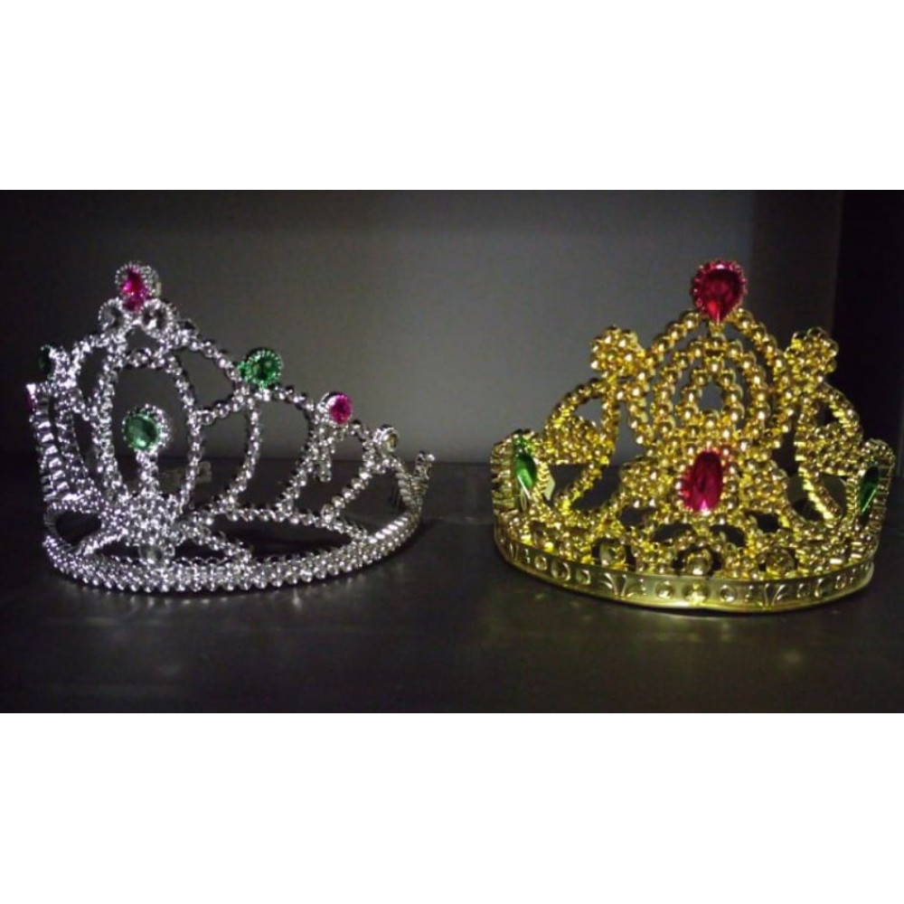 Silver or gold diadem for parties, children's matinees, costume parties