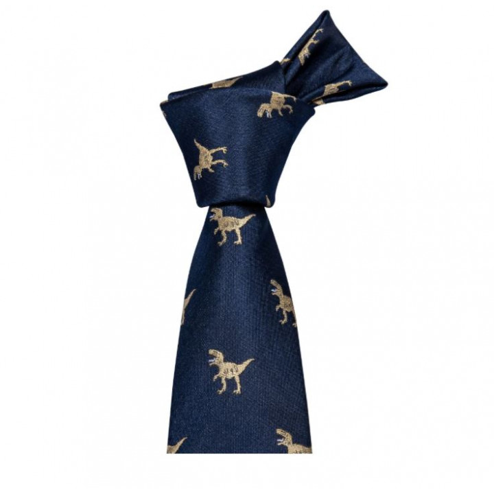 Stilīga kaklasaite ar dinozauriem, dāvana vīrietim, draugam, vīram, brālim