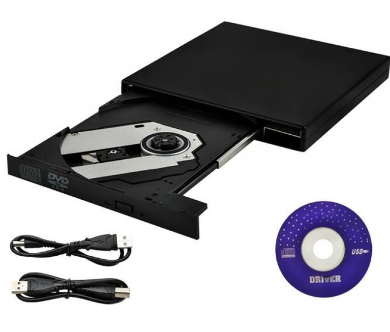Pārnēsājams ārējais CD DVD diskdzinis rakstītājs ar USB savienojumu