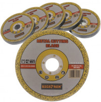 Абразивный отрезной диск по металлу для флекса, болгарки, угловой шлифовальной машинки, 125 мм, 50 шт