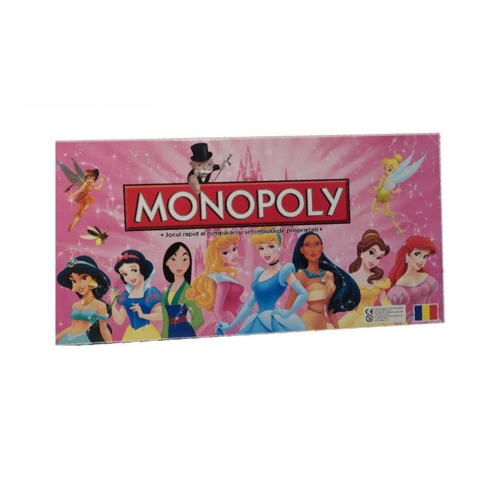 Boardgame Monopoly with cartoon characters Disney Princesses