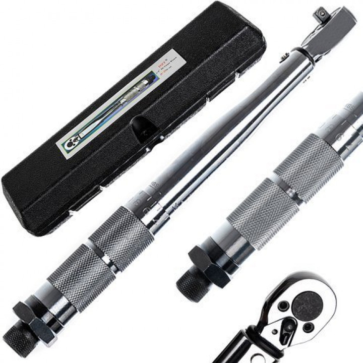 Multifunctional torque wrench with ratchet, for precision tightening of threaded connections, 5 - 25 NM