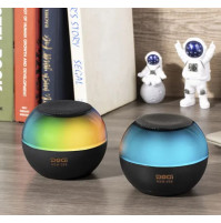 Portable wireless speaker with built-in battery, multimedia center with soothing LED RGB backlight - DuoGii HCM-068