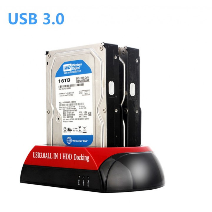 SATA DOCK,2.5 /3.5 Dual SATA IDE HDD Docking Station Hard Disk Drive Dock  USB 2.0 Hub US Plug,HDD Dock 