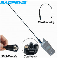 Additional flexible antenna SMA F 7.9 mm to enhance the signal reception range of Baofeng walkie-talkies