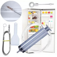 A set for quick and convenient cleaning of the refrigerator drainage system