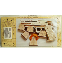 Constructor puzzle, toy gun, shooting rubber bands, toy for office worker