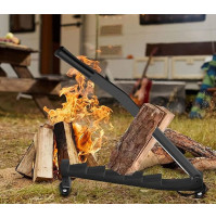 Device for fast, convenient and easy splitting of firewood, wall-mounted, manual wood splitter