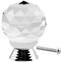 Crystal round handle - Swarovski knob for door, furniture, stylish decor for bedroom, living room