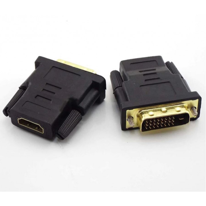 Adapter, adapter for connecting to multimedia devices HDMI male to DVI-D 24 + 1 female, for connecting old monitors