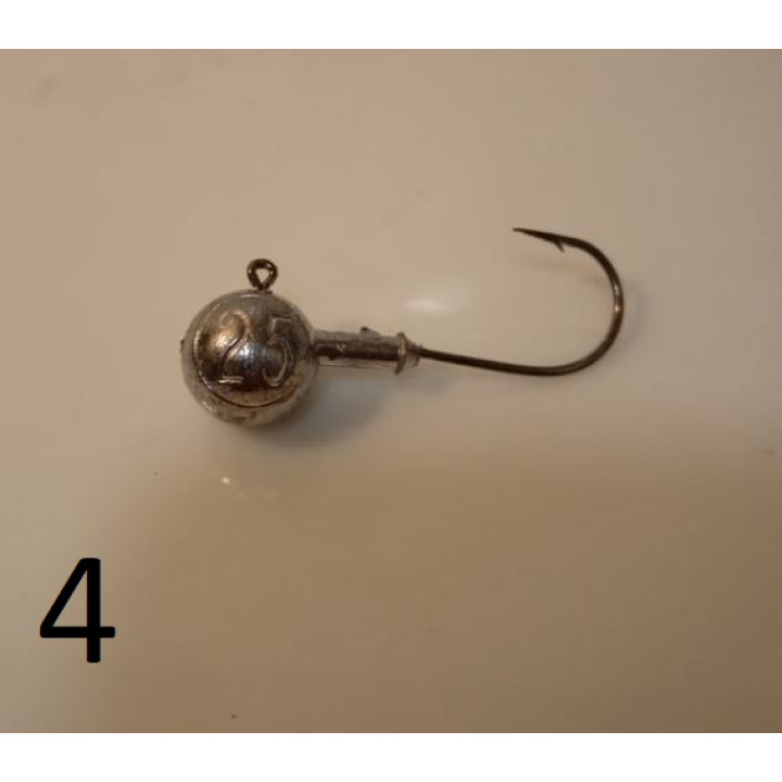 Jig head hook with a sinker for catching predatory fish