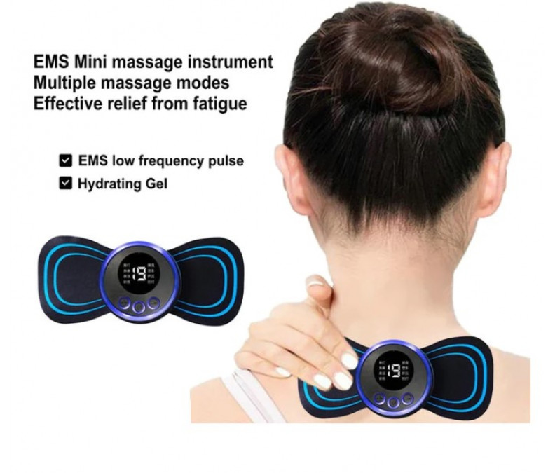 Miostimulātors taurenis, masieris muskuļu atslābināšanai un trenēšanai, 5 režīmi, Mini Massager Magic Touch