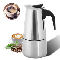 Stainless Steel Espresso maker Stovetop for induction ovens x 12 espresso mugs